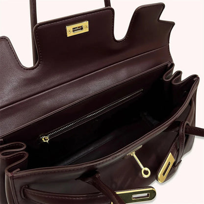 Women's 2026 New Yara Underarm Bag Large Capacity Breadstick Bag Small Design Trendy Lock Buckle Soft Leather Handbag
