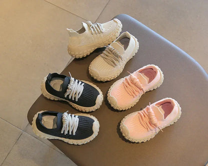 Sport Running Soft Casual Breathable Spring Autumn Baby Boys Girls Bottom Non-Slip Kids Sneakers Children Shoes