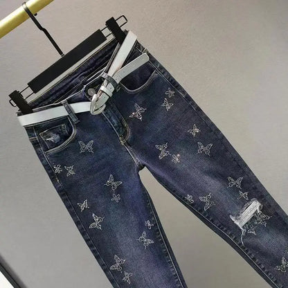European Style High Waist Slimming Jeans