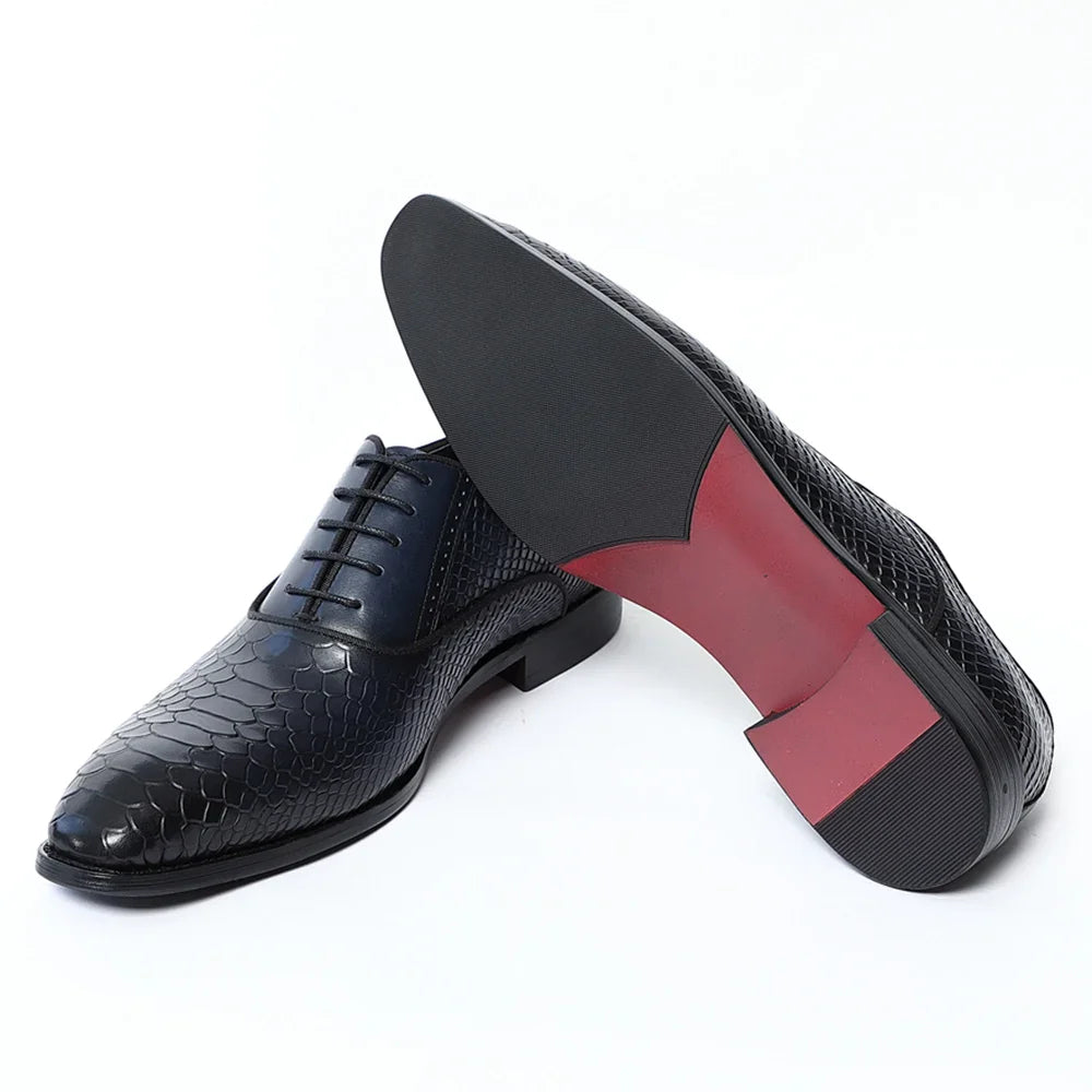2026 Classic Luxury Designer Newest Men Dress Shoes Handmade Genuine Leather Lace-up Fashion Business Oxford Formal Suits Shoe