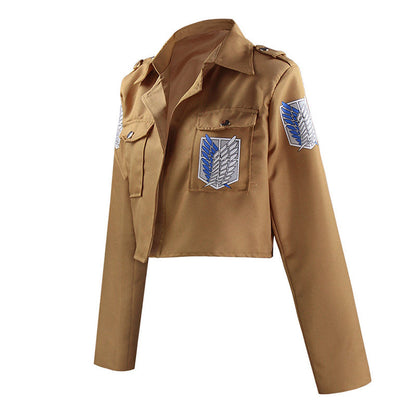 Cosplay Anime Levi Ackerman Mikasa Ackerman Cosplay Costume Eren Jaeger Outfits Hange Zoe Cosplay Costume AOT Full Set