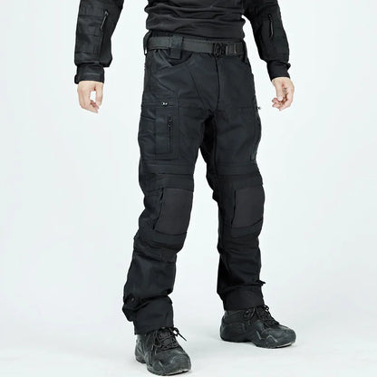 Outdoor Tactical Pants Casual Waterproof Cargo Pant Men New Training Trousers Wear-Resistant Multi Bag Casual Man Pant New