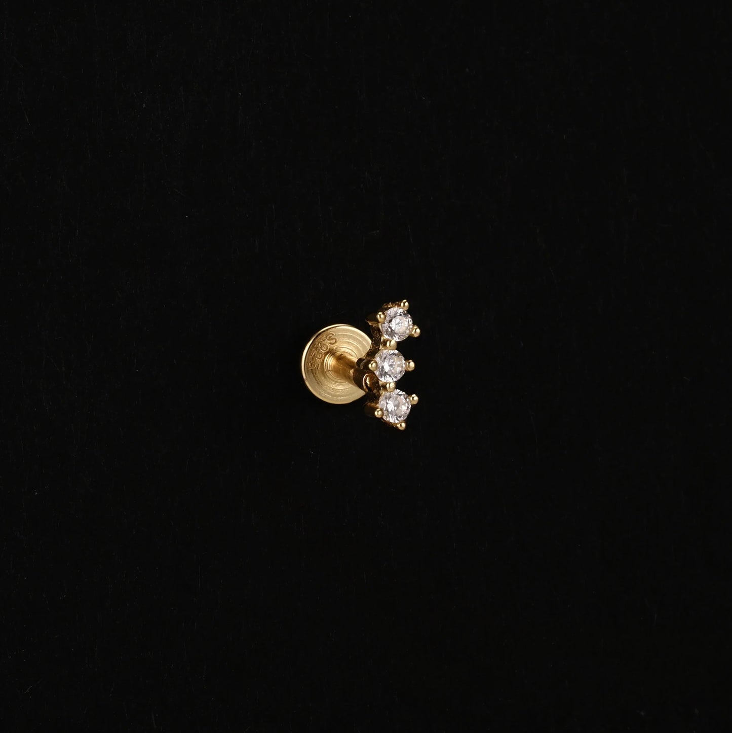 Heart Round Ball Flat Helix Piercing Earring 925 Sterling Silver Ear Studs Geometric Zircon Exquisite Trinket Studs Aretes
