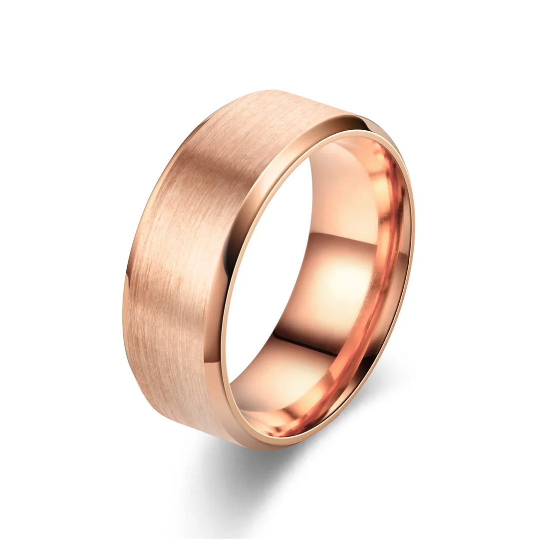 Jewelry Ring for Women Stainless Steel Black Rings Wedding Engagement