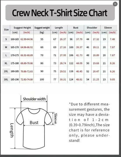 2026 New Short-sleeved T-shirt for Men, Pure Cotton Summer Loose, Simple and Fashionable Printed Top