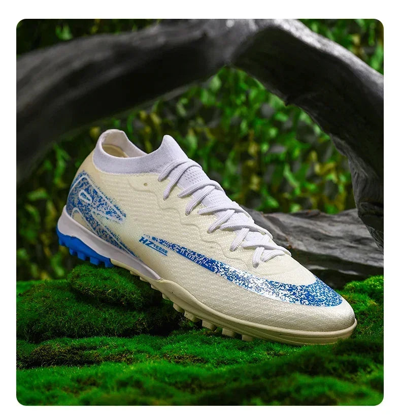 New Men Football Boots Match Indoor Breathable Ultralight Grass Cleats Soccer Shoes Long Spikes Sneakers Training Drop Shipping