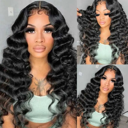 40 Inch HD Loose Deep Wave 13x6 Lace Front Human Hair Wigs Brazilian Curly Water Wavy 13x4 Lace Deep Wave Frontal Wigs For Women