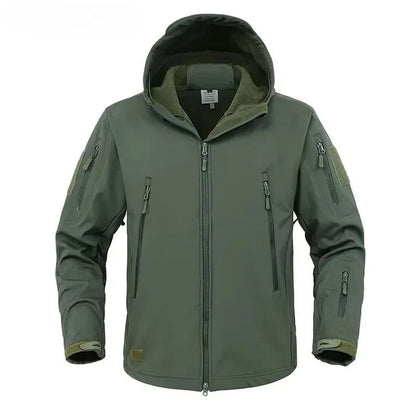 Jaquetas Masculinas Soft Shell Militar Shark Skin Tática Corta-vento Impermeável Jaquetas Masculinas de Combate do Exército Casacos Bomber Masculinos com Capuz
