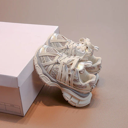 Girl's Sneakers Breathable Versatile Basketball Sneakers for Children Fashion Spring Autumn Kids Causal Boys School Sports Shoes