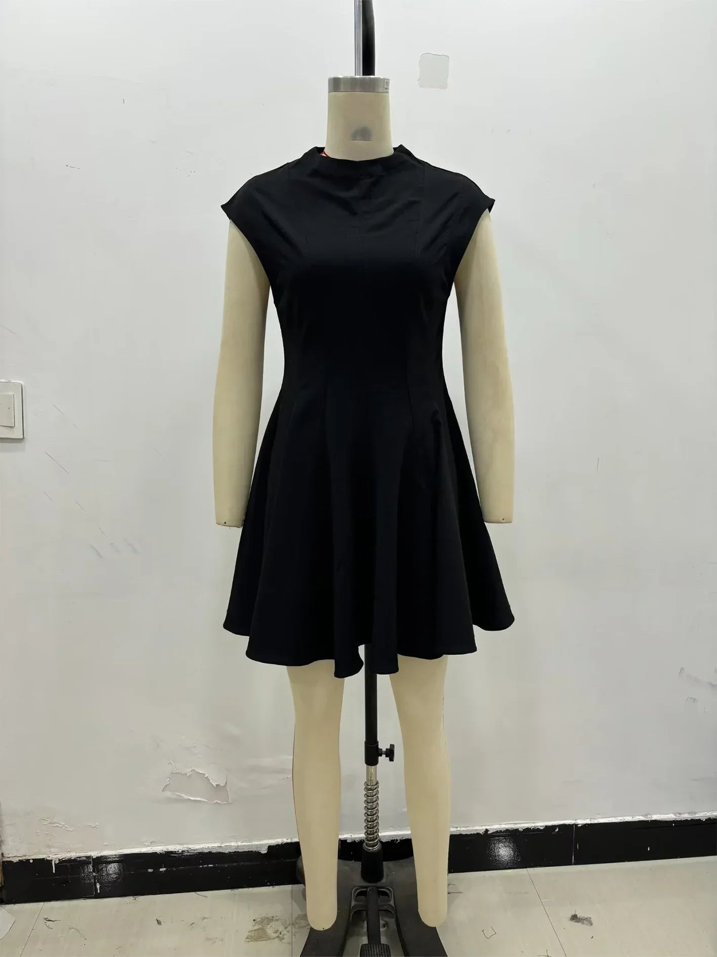 Ruffles Mini Party Dress Women Sleeveless A-Line Chic Evening Club Dress Fashion 2025 Y2K Girl Street Vestidos