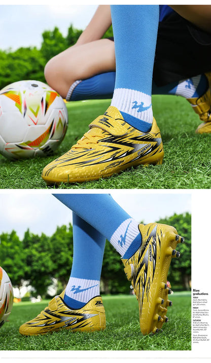 New Football Shoes Children Non Slip Society Cleats Soccer Shoes Kids Indoor Football Field Boots Fast Professional Sneaker28-39