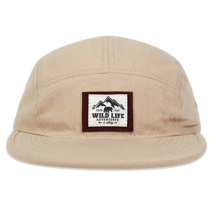 Cotton 5 Panel Baseball Cap Snapback Caps Bone Gorras Hombre Originales Hip Hop Hats For Men Women Adjustable
