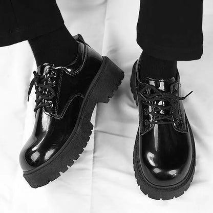 Men's formal shoes, business casual shoes, shiny big toe shoes, men's shoes, event party dress shoes