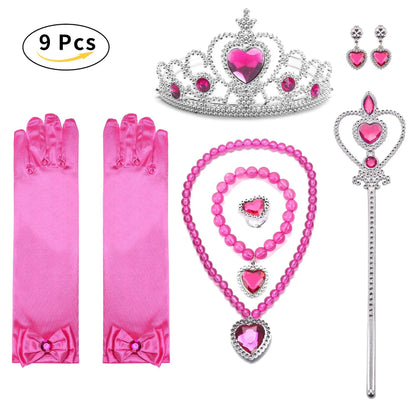 Frozen Snow Queen Elsa Anna Girls Cosplay Mesh Princess Dress Kids Halloween Carnival Party Birthday Frock Ball Vestidos