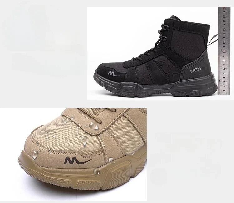 48 Plus Size Platform Non Slip Work Safety Boots Men Steel Toe Cap Anti-smash Sneakers Shoes Anti Puncture Security Boots