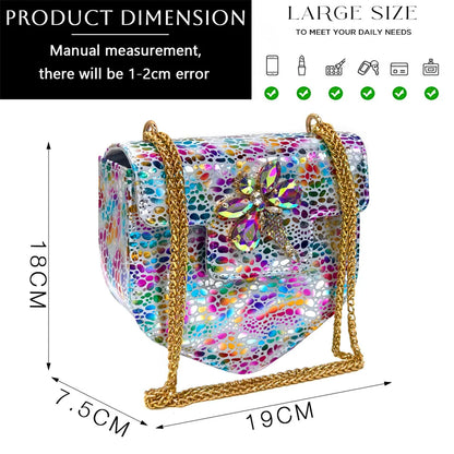 Italian Design Luxury Women's Shoes And Clutch Green Full Diamond Decoration Metal Closure Bag for Party