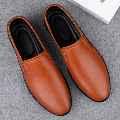 Leather Men Casual Shoes Breathable Soft Sole Office Loafers Shoes Men Designer Shoes