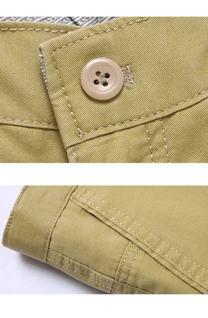 Men's Summer Thin Casual Suit Pants Autumn Thick 100% Cotton Stretch Classic Business Fashion Trousers Male Brand Clothes GOZBKF