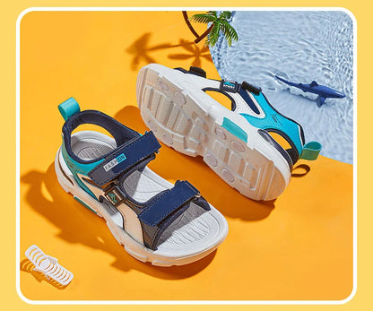 2025 Summer Boys Soft Sandals Fashion Children Shoes Autumn Light Cartoon Sandalias Flat Beach 4-12 Years Old Kids Shoes 12yrs