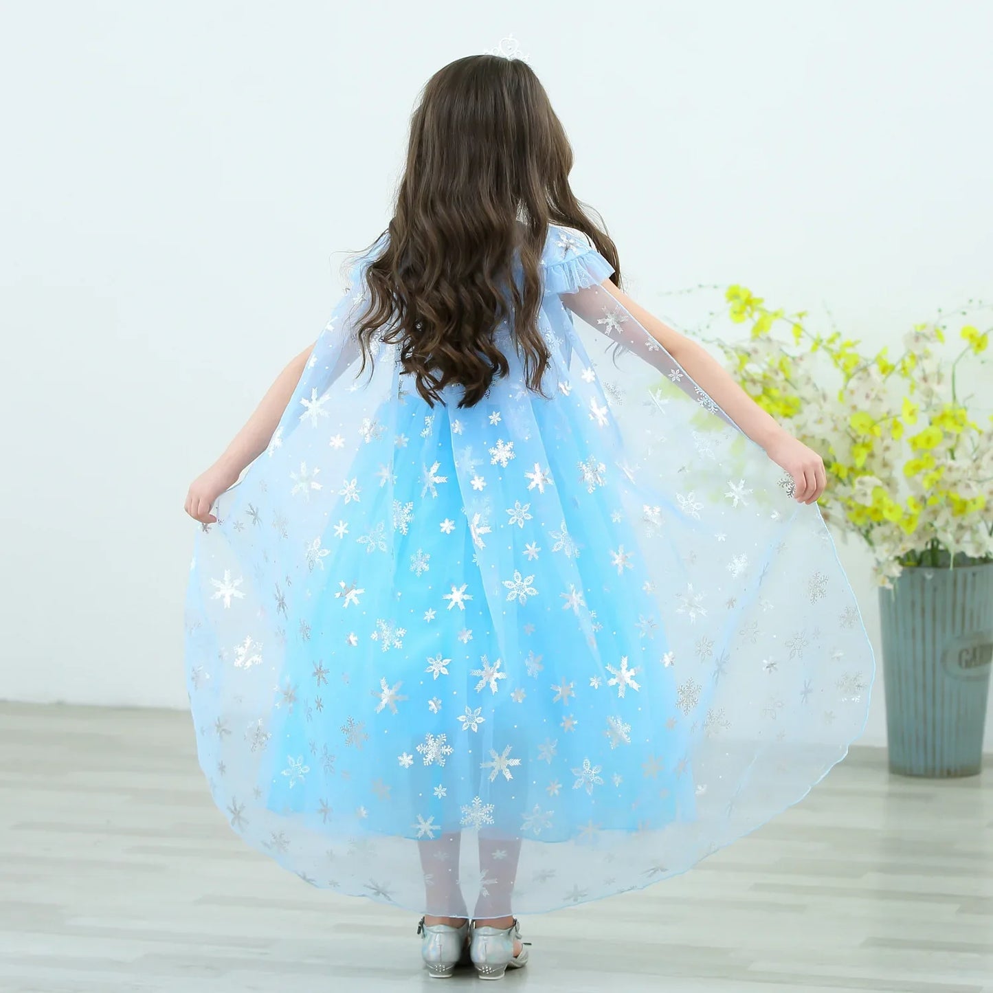 Girls Elsa Dresses Costume Clothes Kid Cosplay Princess Dress Snow Queen Vestido Children Birthday Parti Sukienki