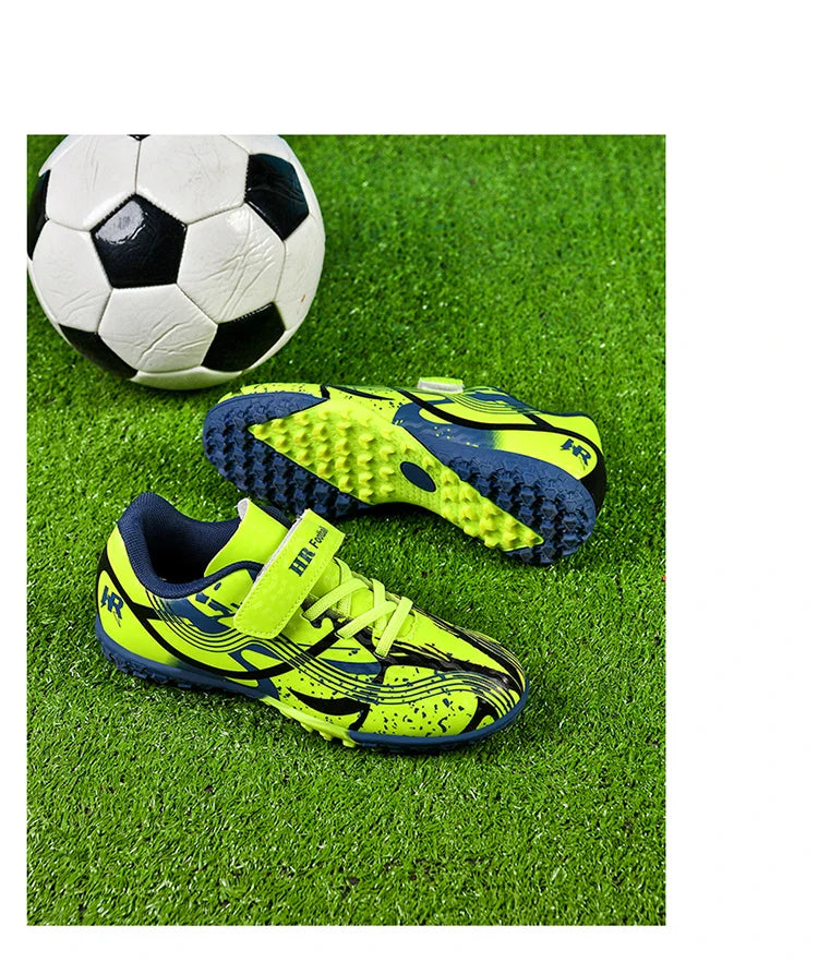 Soccer Shoes with Rubber Soles for Kids, Multicolor FG & TF Training Styles