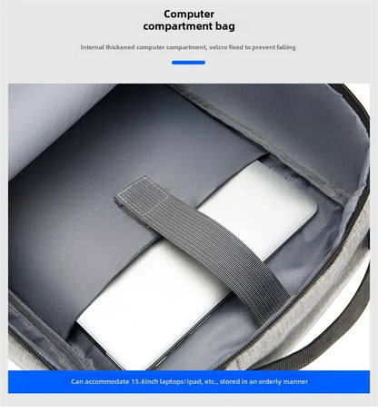 New Anti-theft USB Waterproof Hard Case Travel Smart Laptop Motorcycle Backpack Man EVA Fashion Business Men's Shell Backpack