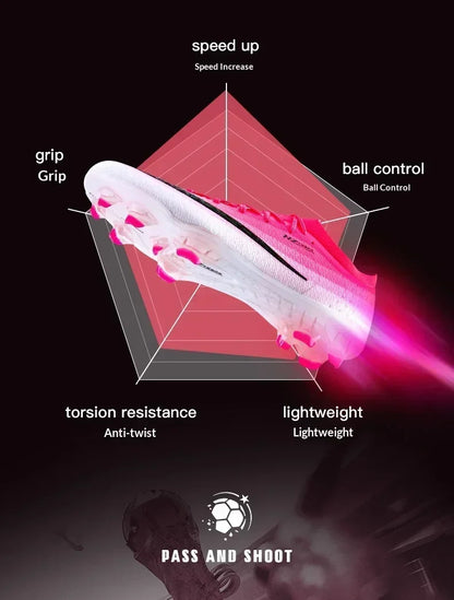 New Men Football Boots Futsal Cleats Unisex Soccer Shoes Hot Sale High-quality Professional Women Ultralight TF/FG Sneakers