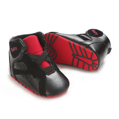 Boys And Girls Basketball Theme Sports Shoes Casual Shoes Newborn Walking Sports Shoes 0-18 Months Baby's First Walking Shoes