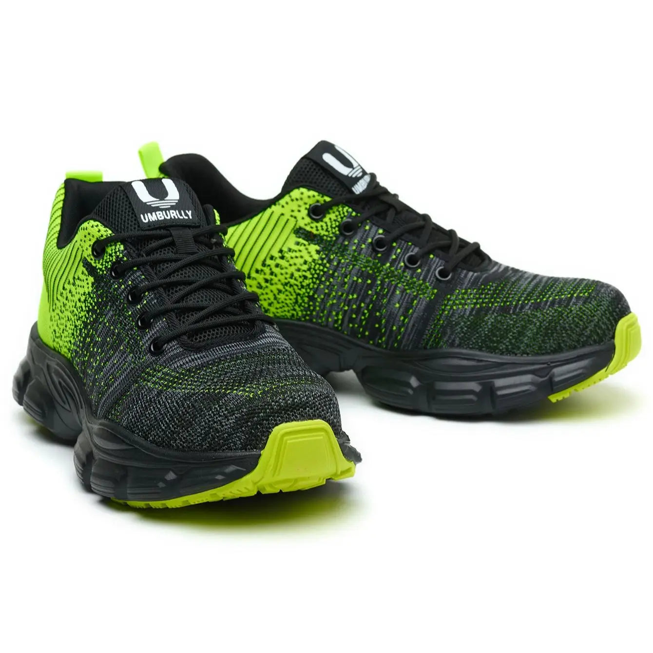 Women's Steel Head Safety Shoes Smash Proof Stab Penetration Air Lightweight Pure Black Simple Sneakers Women's Work Shoes