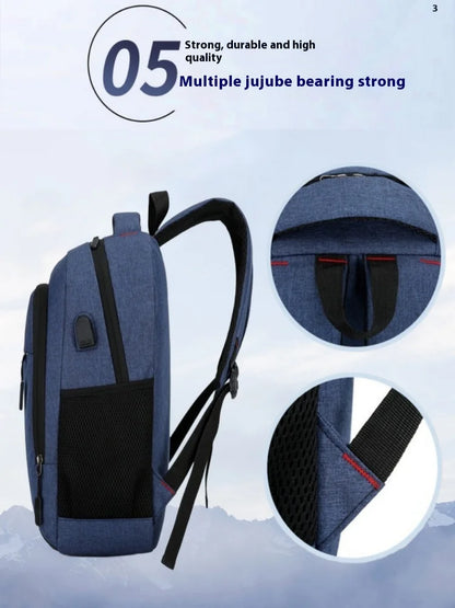 Nylon Backpack Simple And Fashionable Casual Backpack Business Commuting Computer Bag Large Capacity Backpack