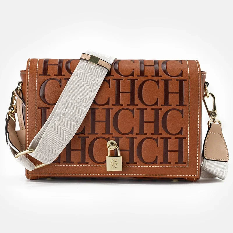 Autumn and Winter Solid Color Crossbody Bag Letter Printing High Quality Women's Fashion Elegance 2025 Classic Women's Bag