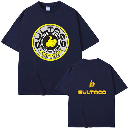 Hot Sale Bultaco Cemoto Motorcycles Printing T-Shirts 2025 Fashion Men Summer Short Sleeve 100% Cotton Bultaco Man T-shirt