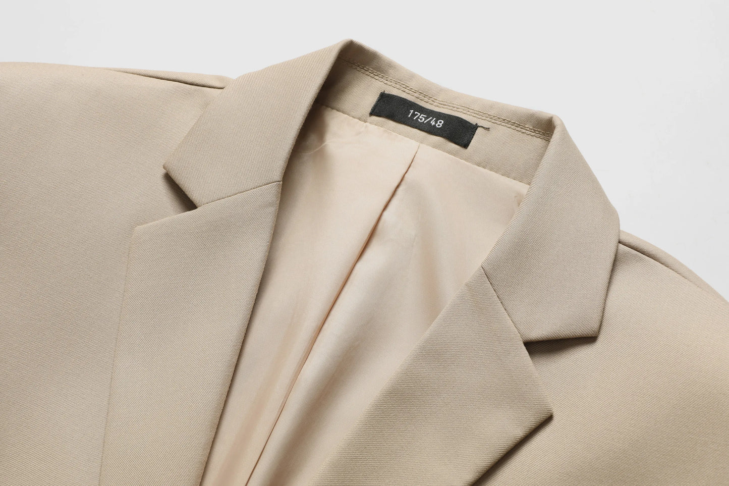 Men's White High-End Suit Two-Piece Suit Four Seasons Business Formal Wear Anti-Wrinkle Non-Stick Wool Suit Workplace Work Cloth