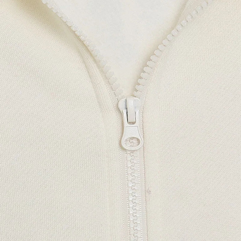 Cute Marie Cat Fleece Hooded Sweatshirt Winnie the Pooh Embroidery Zip Up Hoodies Jacket Women Casual Cartoon Jumper Top