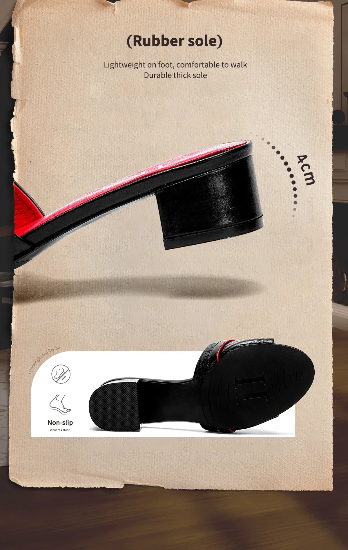 Women's Outdoor Sandals Simple and Comfortable Classic Style Fashion Summer Ladies Slippers Low Heel  Retro Versatile