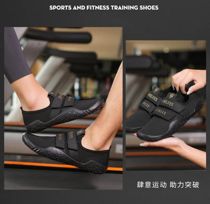 Deadlift Shoes Weight Lifting Shoes for Men Women Weightlifting Squat Shoes Fitness Cross-Trainer Barefoot Gym Training Sneakers