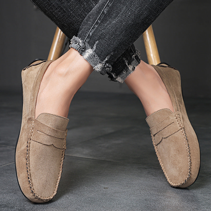 Trend Suede Men Casual Shoes Breathable Comfort Slip-on Mens Driving Shoes Fashion Men Lazy Shoes Luxury Brand Loafers Moccasins