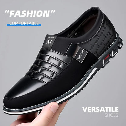 Men Business Shoes Slip on Party Men Shoes Comfortable PU Leather Shoes for Man Wedding Dress Shoes for Male Zapatos Hombre