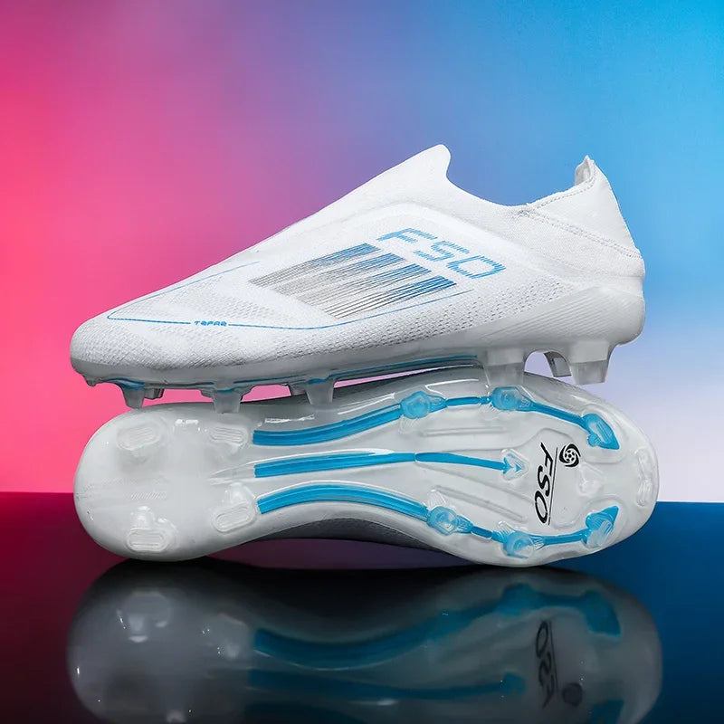 Men Football Boots Training Breathable Drop Shipping Match Sport Cleats Soccer Shoes FG Ultralight Long Spikes Indoor Sneakers