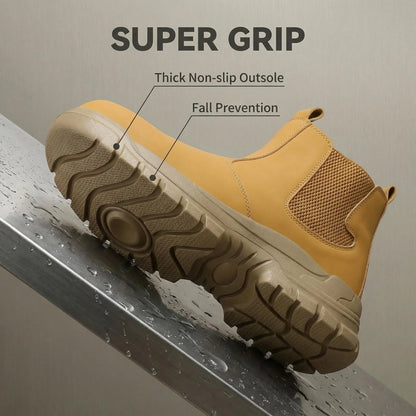 high-top Safety Shoes Men Steel Toe Protective Shoes With Anti Smash Anti Piercing Work Shoes Indestructible safety boots