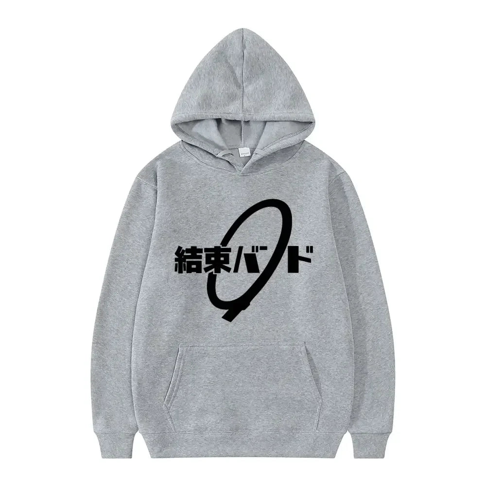 Anime Cos BOCCHI THE ROCK! Hoodie Kessoku Band Logo Couples Hoodies Goto Hitori Ijichi Nijika Cospaly Oversized Long Sleeve Male