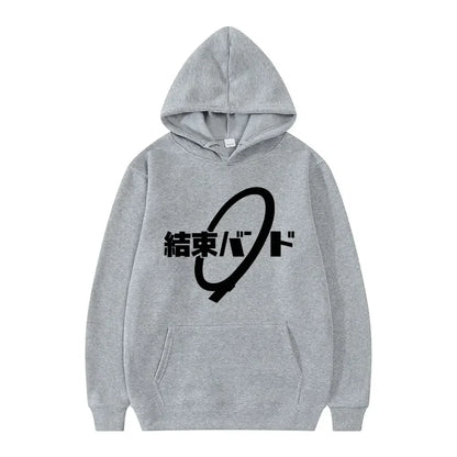 Anime Cos BOCCHI THE ROCK! Hoodie Kessoku Band Logo Couples Hoodies Goto Hitori Ijichi Nijika Cospaly Oversized Long Sleeve Male