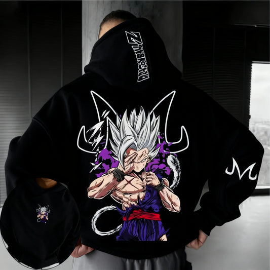 Dragon Ball Anime Beast Gohan Printed Hoodie  Spring/Autumn Men's and Women's Loose Casual Harajuku Large Parent Child Top