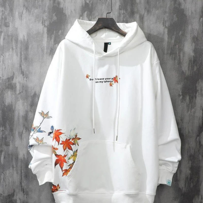 Moletons Pretos com Estampa de Anime Essenciais com Capuz Feminino Estética Coreana Moda Fofa Moletons com Capuz Streetwear para Mulheres