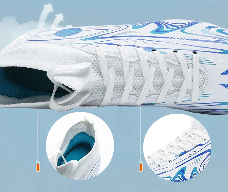 Children Professional Soccer Boots Non-slip Kids Football Shoes Outdoor Sock Boys Sport Futsal Match Training Sport Sport Sneake