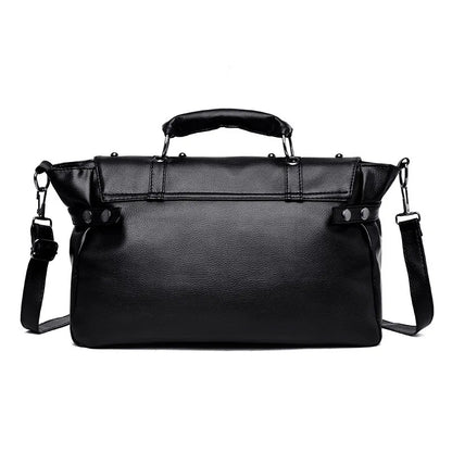 Punk Style Women Handbags Pu Leather Skull Tote Bag Black Large Capacity Shoulder Bag 2022 Luxury Crossbody Bags