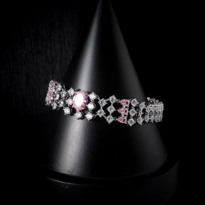 Choker Necklace Sets for Women Cubic Zirconia Bridal Jewellery Set Dubai Saudi Party Engagement Accessory