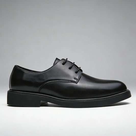 Classic Men Dress Shoes Lace Up Derby Shoes Formal Business Lesther Shoes Anti Slip Wear-resistant Office Daily Casual Shoes