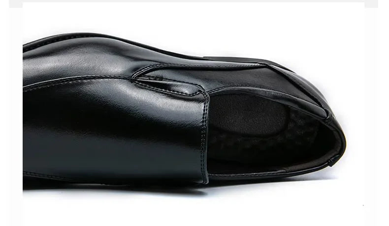 Casual Business Leather Shoes Men Loafers Formal Wedding Shoes Leisure Party Office Flats Men's Social Dress Moccasins
