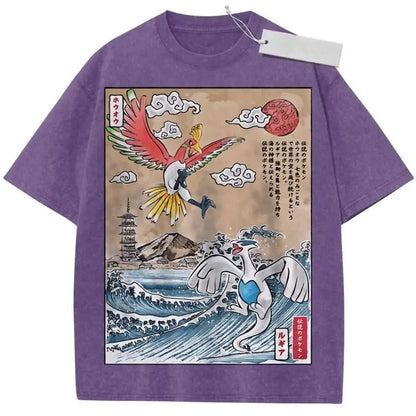 T Shirt Man Women Anime Short Sleeve Tee Summer 2026 Streetwear Casual Tops Y2k Clothes